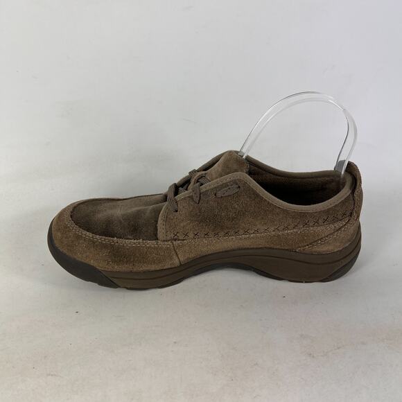 Chaco Everett mens size 7 tan suede minimalist casual lace up shoes sneakers - Picture 6 of 11
